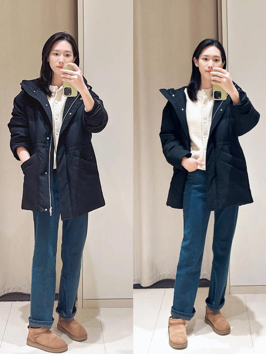 【高品质私服】【IC羊毛法兰绒羽绒服】手感柔软、绒面轻薄、色调优雅，直身松弛廓形，线条流畅G1440-CC【无标出货 介意慎拍】 商品图2