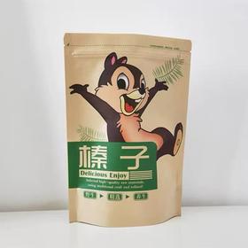 松子榛子高级干果自立自封牛皮纸袋休闲食品袋每日坚果包装袋定制