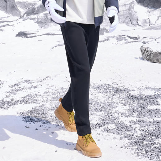 半身缘男裤 冬季宽松拼接收折青春活力卫裤254201U17730142 商品图2