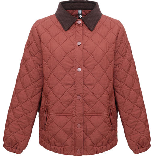 QYM 79C2455-Y小香风夹棉外套宽松休闲衬衣领棉衣外套 商品图4