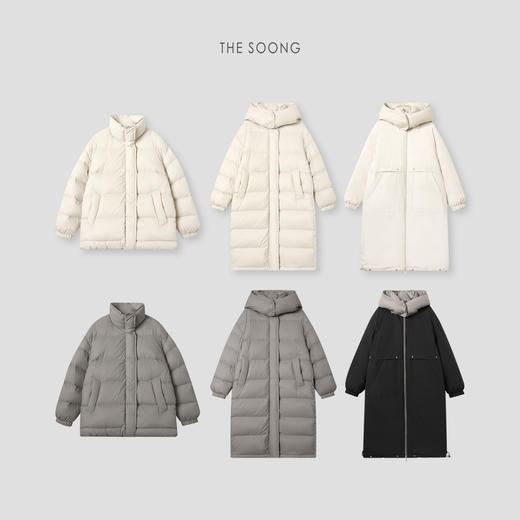 THESOONG"多种穿法"定制高克重90白鹅绒锁保暖羽绒服HWYRF8053 商品图3