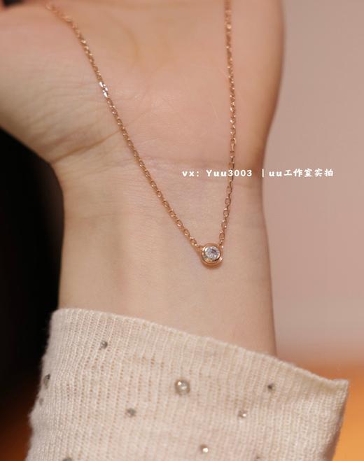 【闪闪20分亮莫桑钻】卡地y同款项链，电镀18k保色持久 商品图3