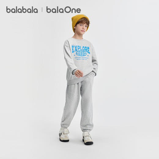 巴拉巴拉balaOne儿童套装女童男童2件套新款童装2025秋冬加绒保暖 商品图2