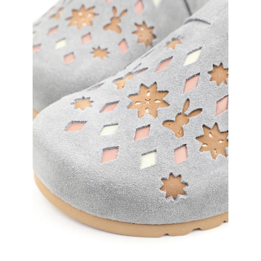 BF楼真美诗2025秋趣味图案一脚蹬包头半拖鞋软底勃肯鞋YZB23CH5吊牌价1398折后价598 商品图4