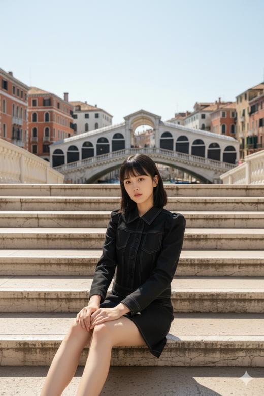 设计荷叶摆撞明线短半裙 商品图3