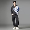 PINLI品立2025秋季新款国潮印花拼接卫衣潮牌宽松休闲套头男上衣B253109054 商品缩略图4