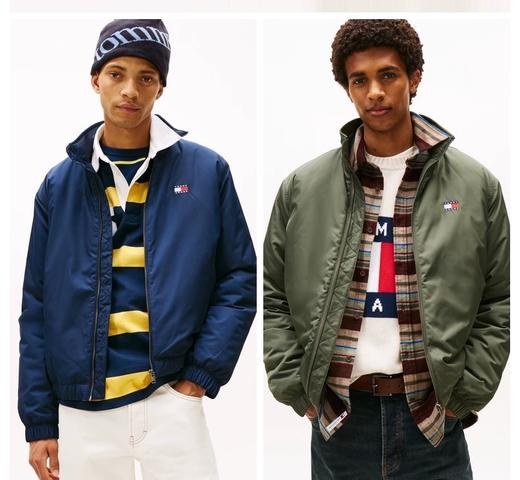 Tommy25秋冬新款男装美式复古刺绣教练棉服夹克外套 商品图3