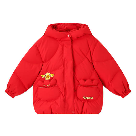 【三防】B.Duck小黄鸭童装冬季拜年中长款羽绒90-130码 BF5616012 商品图3