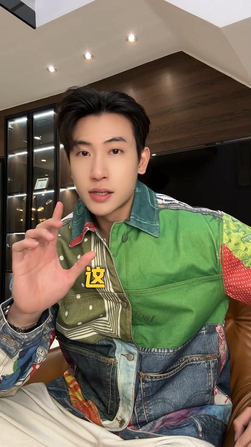 SW8004SDSA秋冬新款痞帅男装嘻哈高街印花拼接翻领牛仔夹克设计感外套 商品图0