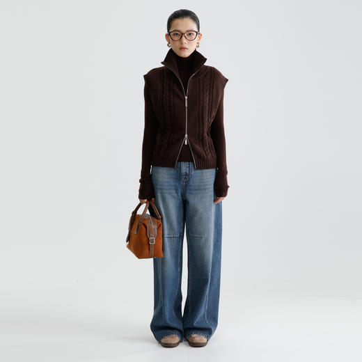 朵拉梵西针织马夹F28D1329 商品图3