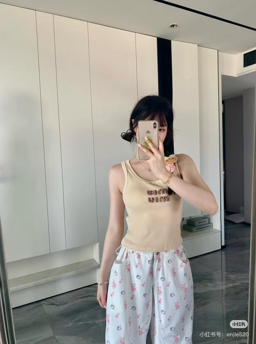 缪家螺纹弹力背心 商品图3