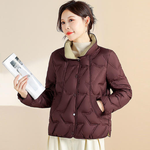 QYM YB25B83-Y时尚气质棉服休闲保暖加厚外套 商品图1