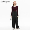 会员福利【100高支棉+廓形显瘦】拉夏贝尔/La Chapelle工装风直筒阔腿裤高腰百搭时髦酷感休闲裤Get美高穿搭 商品缩略图2
