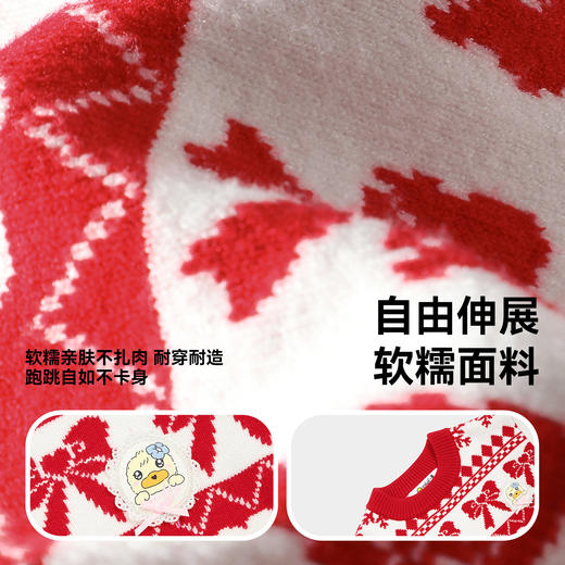 B.Duck小黄鸭童装冬季纱裙针织连衣裙105-150码 FF5680902 商品图2