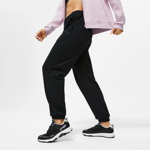 李宁女子2024秋季束脚宽松运动裤AKLU100-1 商品图0