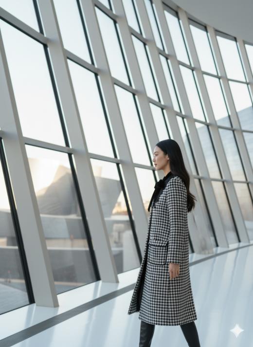 蝴蝶结显瘦大衣 商品图3