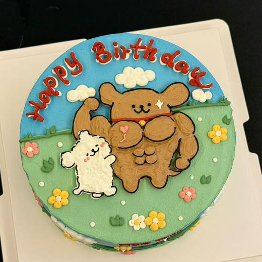 肌肉小狗（手绘提前2天预定）排单下午时间 商品图1