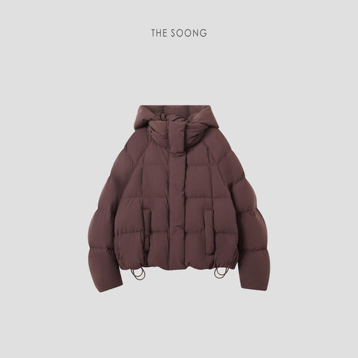 THESOONG进口超高密纱高克重90白鹅绒保暖连帽羽绒服HWYRF8075 商品图3
