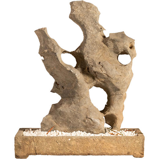 清	太湖石园林赏石（方形石盆） 商品图5