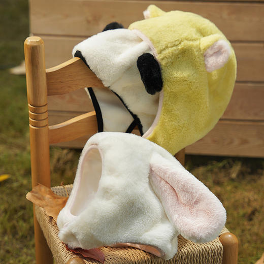 【熊猫造型】迷你巴拉巴拉儿童帽子男女童宝宝护耳保暖亲肤帽子 商品图4