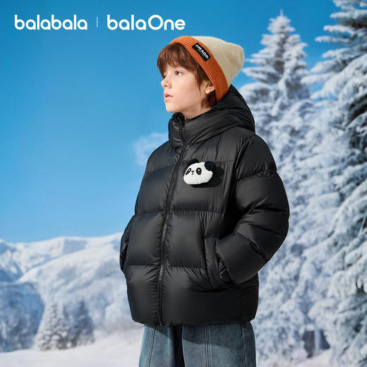 巴拉巴拉balaOne童装儿童羽绒服男童女童2025年冬季保暖三防外套 商品图0