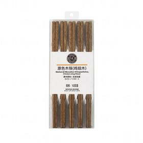 东来原色木筷鸡翅木10双