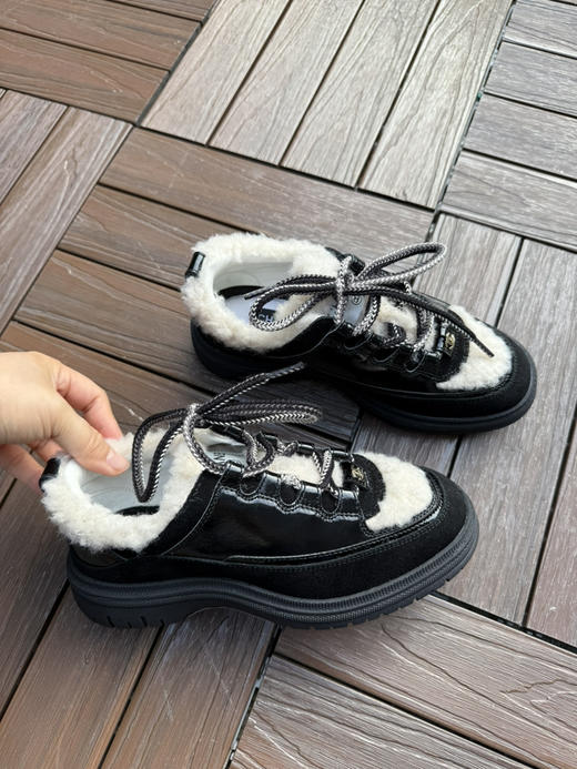 1026-3真香25B 原楦原材 泰迪熊配色 扎实厚底 毛毛运动鞋 休闲鞋 板鞋 我穿37 商品图4