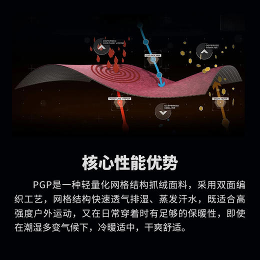 【99秒杀，2件再省10元】超硬核L2级PG大格绒保暖衫保暖内衣运动户外通勤旅行-ZT1181 商品图2