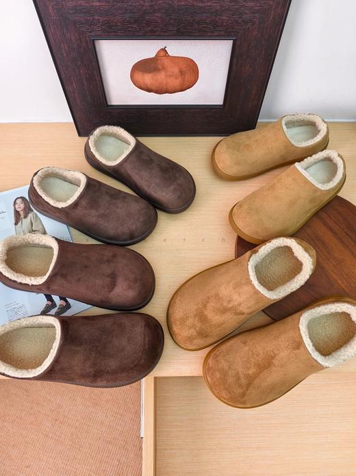 网红小土豆~！ins勃肯毛毛鞋 懒人一脚蹬~ 商品图5