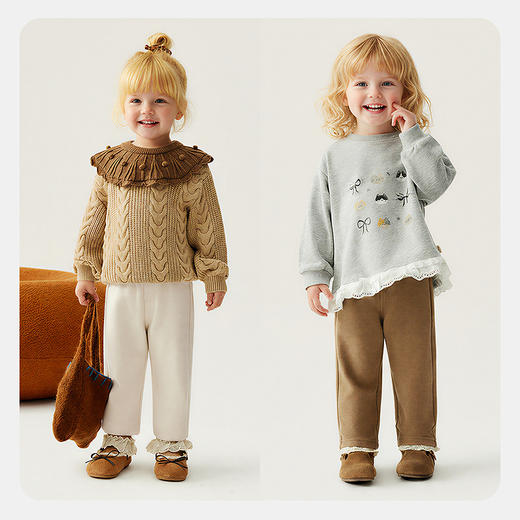 【内里加绒】迷你巴拉巴拉女童宝宝打底裤冬季亲肤保暖仿牛仔裤子 商品图2