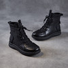 ZM2586952025年秋冬新款真皮马丁靴女英伦风复古单靴休闲平底时装休闲短靴 商品缩略图3