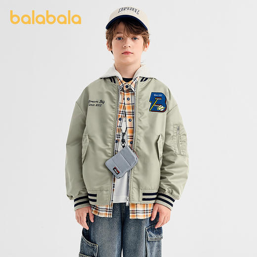 【商场同款】巴拉巴拉男童外套儿童上衣2025新款秋装宽松棒球服潮 商品图1