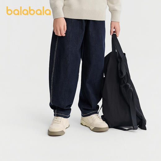 【商场同款】巴拉巴拉童装男童裤子儿童牛仔裤2025秋冬新款萝卜裤 商品图2