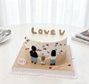 幸福具象化一家手绘LOVE蛋糕-低糖处理无添加 商品缩略图1