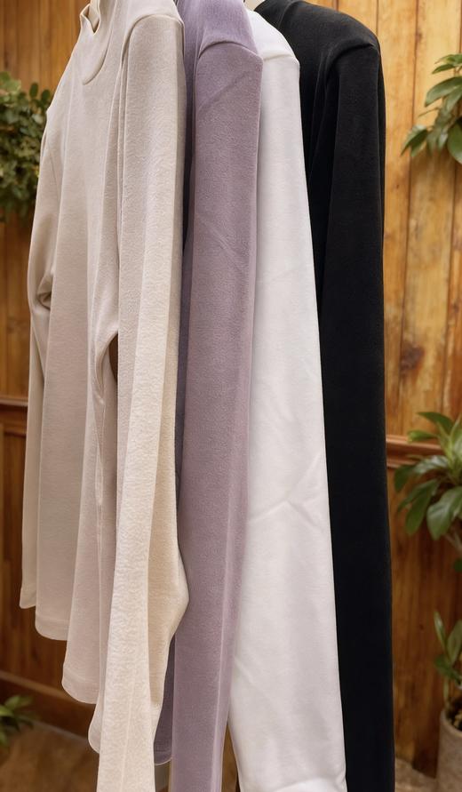 微粒羊绒立领保暖单衣高弹舒适透气百搭16685119 商品图2