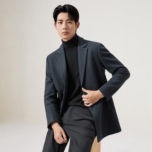 【23.5%羊毛】柒牌男士休闲大衣2025冬季新款爆款潮流舒适外套129D70170 商品图1