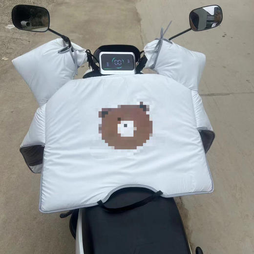 【软和可爱又温暖❗️不惧风雨不怕寒】亮面新款加大加厚挡风被电动摩托车挡风被冬季加厚保暖防水御寒被。hb 商品图2