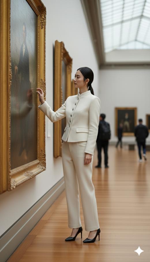 立领骑士风收腰气质外套 商品图1