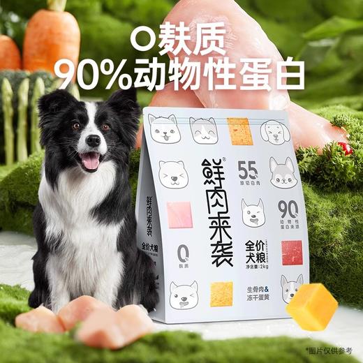 艾尔鲜肉来袭狗粮 蛋黄冻干生骨肉双拼成幼通用型犬粮 商品图1