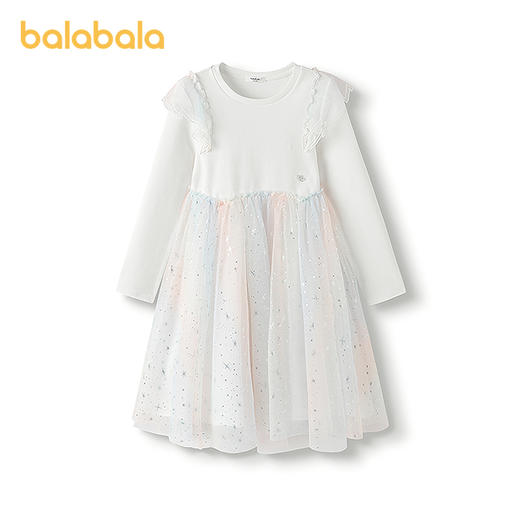 【商场同款】巴拉巴拉童装儿童裙子女童连衣裙2025秋装新款网纱裙 商品图4