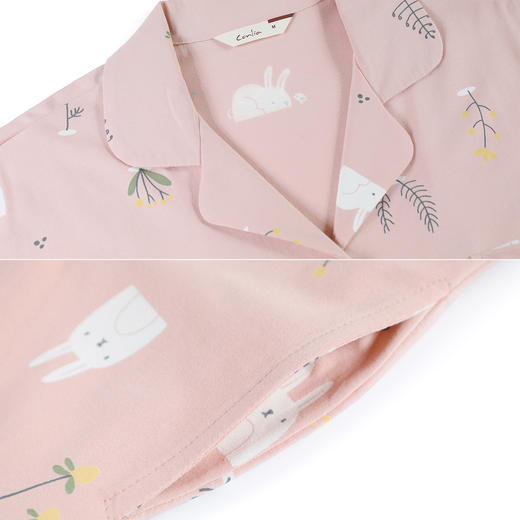 康妮雅女式长袖长裤开襟套装 53G62T035 商品图6