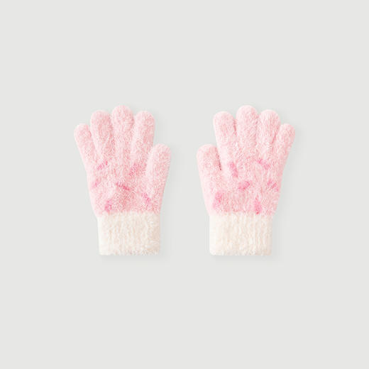 迷你巴拉儿童手套男女童宝宝柔软舒弹五指手套保暖秋冬新款 商品图2