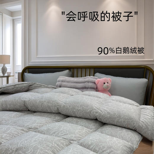 【斌哥优选】恒源祥 西伯利亚进口白鹅绒  高端静音鹅绒被 精选腹部大朵绒 立体填充 被面升级静音 1件充绒量相当于8件羽绒服 抵御西伯利亚的严寒（单被子） 商品图10