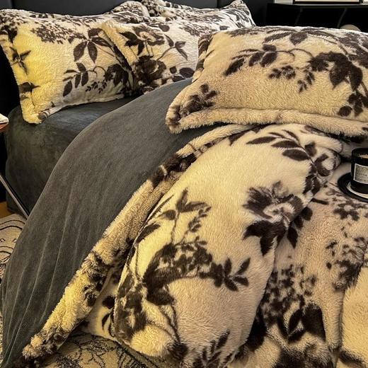【豹纹加厚保暖兔毛绒四件套】牛奶绒床品套件可机洗床品批发跨境代发 商品图3