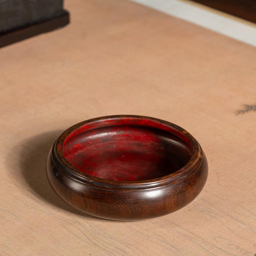 清	红木整挖水盂 商品图0