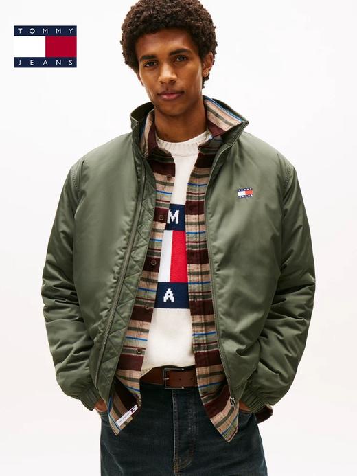 Tommy25秋冬新款男装美式复古刺绣教练棉服夹克外套 商品图1