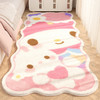 卡通异形仿羊绒防滑地毯少女卧室装饰易打理床边毯柔软隔凉飘窗垫 商品缩略图2