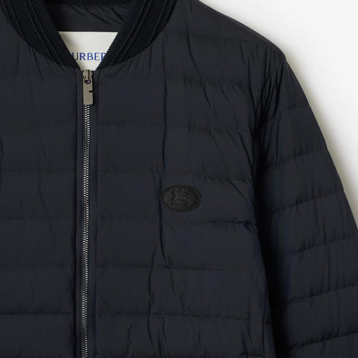 BURBERRY 巴宝莉 男士马术骑士徽标贴片尼龙羽绒服 深蓝色 8110273 A1222 商品图1