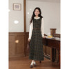 鹿向南 绿格连衣裙 商品缩略图2