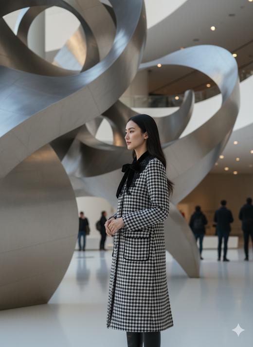 蝴蝶结显瘦大衣 商品图4